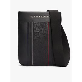 Sac bandoulière à logo en métal TH FOUNDATION MINI CROSSOVER/Black