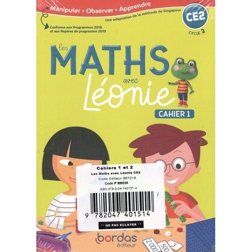Les Maths Vec Léonie Ce2 - Pack En 2 Volumes