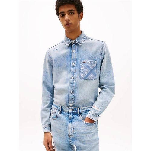 Chemise Coupe Standard En Denim Usée Regular Denim Shirt Bi6015/Denim Light - Xs