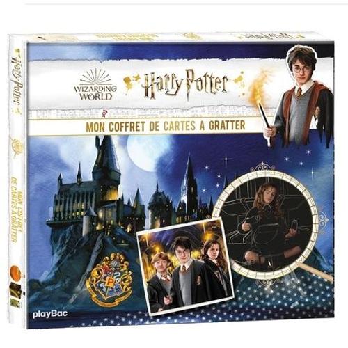 Mon Coffret De Cartes À Gratter Et À Colorier Harry Potter - Avec 7 Cartes À Gratter, 1 Pique En Bois, 4 Marques-Pages, 7 Cartes À Colorier Et 16 Magnets