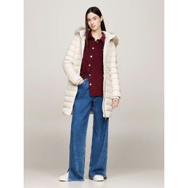Manteau Matelassé À Capuche Fausse Fourrure Tjw Essential Hooded Down Coat/Newsprint Beige - L