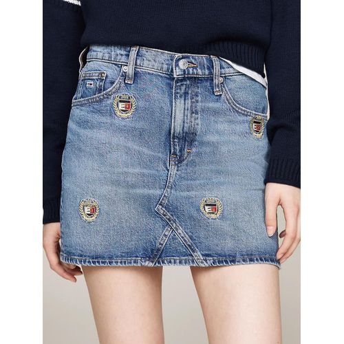 Minijupe Izzie En Denim Taille Mi-Haute Izzie Mr Mn Skirt Dh6134/Denim Medium - 27