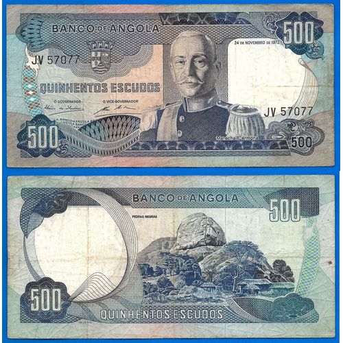 Angola 500 Escudos 1972 Escudo Carmona Afrique Billet