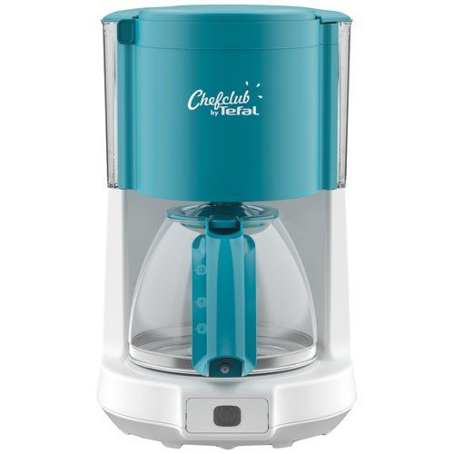 Tefal - Cafetiere chef club 1000w 12t 1,25l blanc bleu turquoise cm276410
