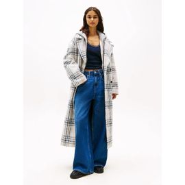 Manteau Décontracté En Laine Mélangée Tjw Rlx Wool Coat/Light Grey - Xxs