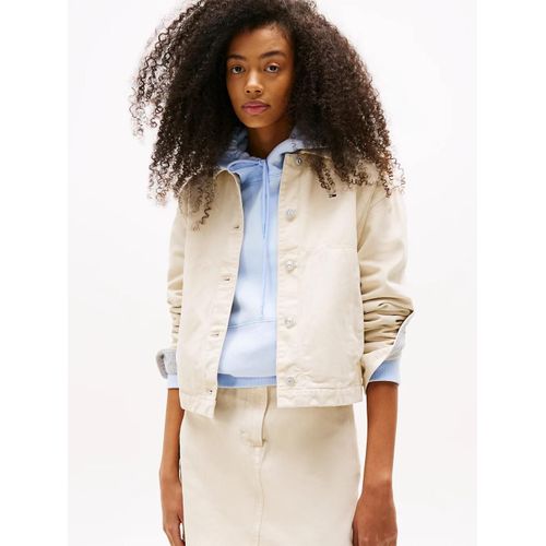Veste En Denim Teinte En Pièce Tjw Essential Cotton Gmd Jacket/Newsprint Beige - Xs