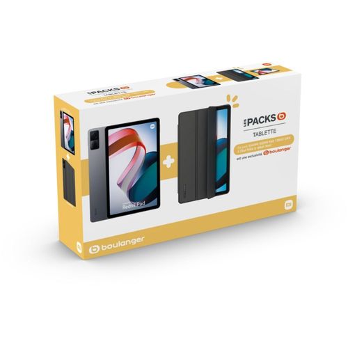 Tablette Android XIAOMI Pack Redmi Pad 128Go Gris + Folio Noir