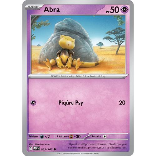 Carte Pokémon - Abra - 063/165 - Ev3,5 Mew 151