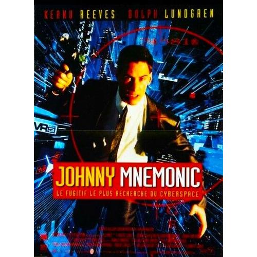 Johnny Mnemonic - De Robert Longo - Heanu Reeves - Dolph Lundgren - Affiche Originale Cinéma - 40 X 54 - (Pliée En 2 D'origine) - 1995 -