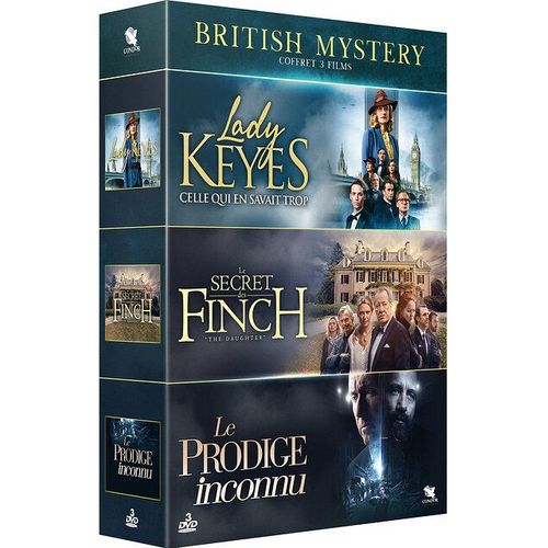 British Mystery - Coffret 3 Films : Lady Keyes + Le Secret Des Finch + Le Prodige Inconnu - Pack