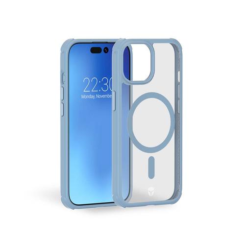 Coque Renforcée Iphone 15 Plus Air Frost Compatible Magsafe Frost Bleue - Garantie À Vie Force Case