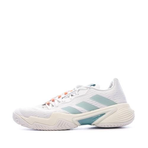 Chaussures: Adidas Barricade Parley Blanc Menthe Femme Gx6417-Taille-37 1/3