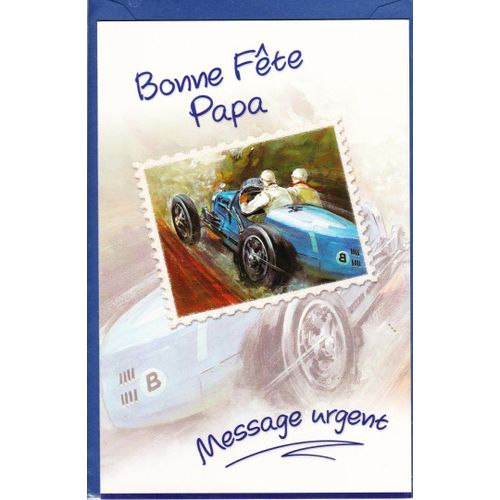 Carte "Bonne Fête Papa" Message Urgent