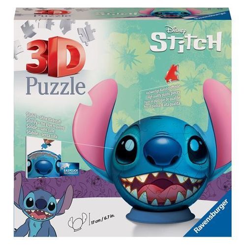 Puzzle Puzzle 3d Ball 72 P - Disney Stitch