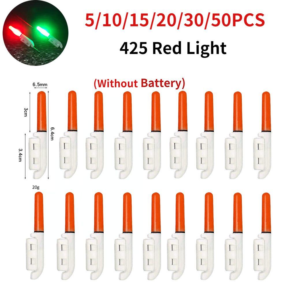 Lumières LED de pêche sous-marine, lot de 2 pièces, lumière rouge
