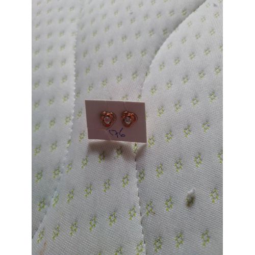Paire De Boucles D'oreilles Étoiles Rubis