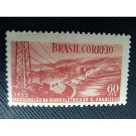 Timbre Bresil Y T 599 Inauguration De La Centrale Hydroélectrique De Paulo Afonso 1955 (230509 )