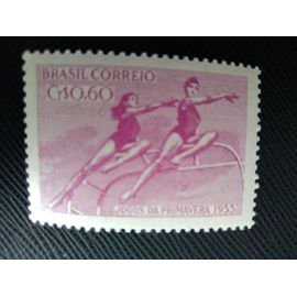 Timbre Bresil Y T 610 Jeux Sportifs De Printemps 1955 (230509 )