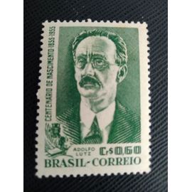 Timbre Bresil Y T 613 Adolfo Lutz (1855-1940) Médecin Hygiéniste 1955 (230509 )
