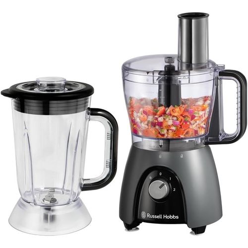 KGABERY-Robot Cuisine Multifonctions [Mixeur/Blender/Râpe/Hachoir/Pétrin/Batteur] Robot (Pétrir,Mélanger&Couper,Etc.,+Accessoires,Compatible Lave-Vaisselle,Max 900W) Anthracite 27111-56