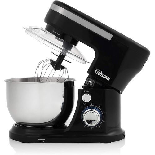 KGABERY-Robot Pâtissier Mx-4837 Noir-4 L-1 000 W-6 Vitesses-Acier Inoxydable-Batteur,Fouet Et Pétrin