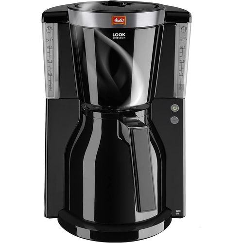 KGABERY-Cafetière À Filtre Avec Verseuse Isotherme,Sélecteur D¿Arôme,Look Therm Selection,Noir/Acier Brossé,1011-12