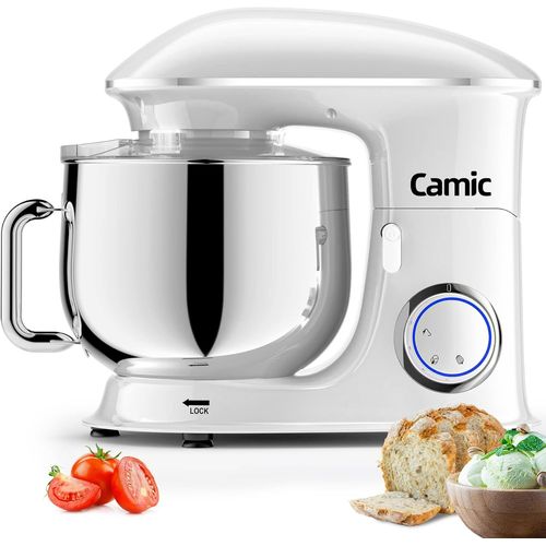 KGABERY-Robot Pâtissier Multifonctions,Pétrin 8L 1500W Puissant,Robot De Cuisine Avec Crochet Pétrisseur,Batteur,Fouet À Fil,Couvercle,Compatible Lave-Vaisselle
