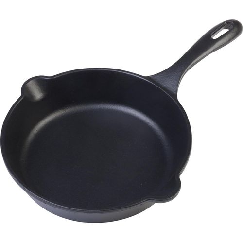 KGABERY-Poêle En Fonte Émaillée Induction 16,5Cm,Convient Pour Le Feu,Le Barbecue,Le Four,La Plaque Vitrocéramique,Le Gaz,Cast Iron Skillet Sans Toxicité,Sans Ptfe Ni Pfoa