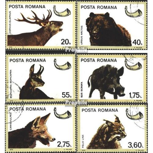 Roumanie 3366-3371 (Complète Edition) Neuf Avec Gomme Originale 1976 Chasse Animaux