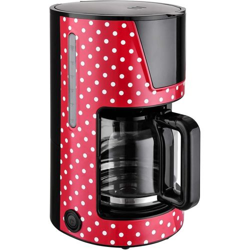 KGABERY-Team Cafetière À Filtre Avec Capacité 1.5 L,Verseuse En Verre,Jusqu'À 15 Tasses,900 W,Rouge/Blanc,Tkg Cm 1045.1 Rwd