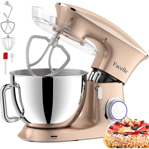KGABERY-Robot Patissier 2000W 8.5L Robot Cuisine Multifonctions Puissant,Mixeur Batteur Sur Scole,Avec Batteur,Fouet,Crochet Pétrin,6 Vitesses,Robot Patisserie Multifonction