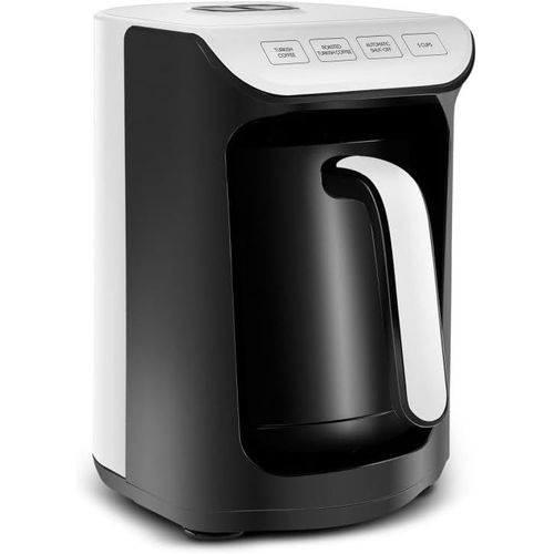 KGABERY-Hat¿r Koz Milky Machine À Café Turc 300 Ml,5 Tasses De Cafetiere Turque,Arrêt Automatique&Contrôle De Température,Turkish Coffee Machine 535W,Blanc