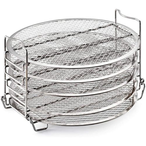 KGABERY-Support De Déshydrateur,Support De Friteuse À Air,Support De Friteuse À Air À 5 Niveaux Compatible Avec Les Supports De Déshydrateur Empilables Foodi Support De