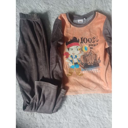 Pyjama 2 Pieces Disney Garcon En Velours Jack Le Pirate Taille 6 Ans