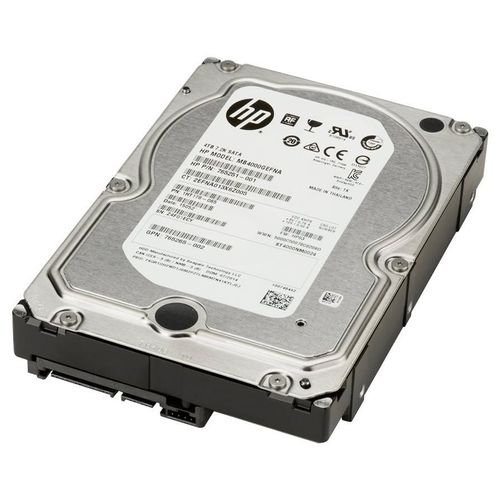 HP - Disque dur - 4 To - interne - 3.5" - SATA 6Gb/s - 7200 tours/min - mémoire tampon : 128 Mo - pour Workstation Z2 G4, Z2 G5, Z2 G8, Z2 G9, Z4 G4, Z4 G5, Z6 G4, Z8 G4, Z8 G5; ZCentral 4R