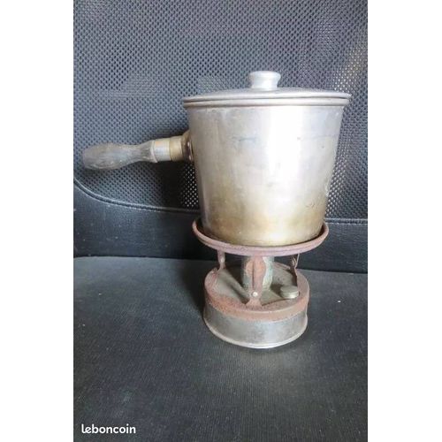 Ancien Réchaud Et Casserole Alu