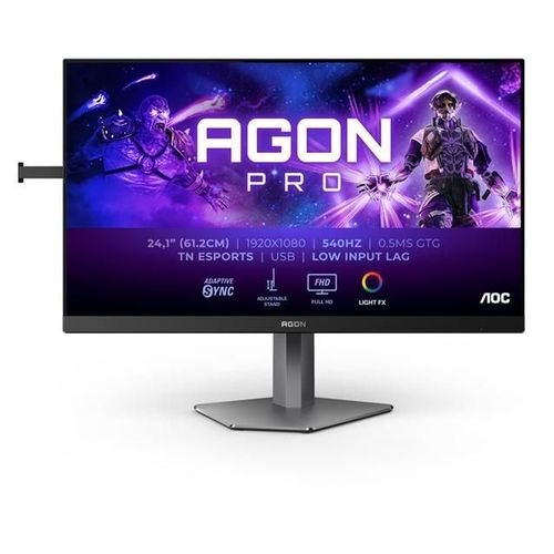 AOC AGON PRO AG246FK - AG6 Series - écran LED - jeux - 24" (24.1" visualisable) - 1920 x 1080 Full HD (1080p) @ 540 Hz - Ultra-Fast TN eSports - 400 cd/m² - 1000:1 - DisplayHDR 400 - 0.3 ms -...