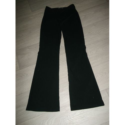 Pantalon La Redoute Noir Évasé Taille 36 Tbe