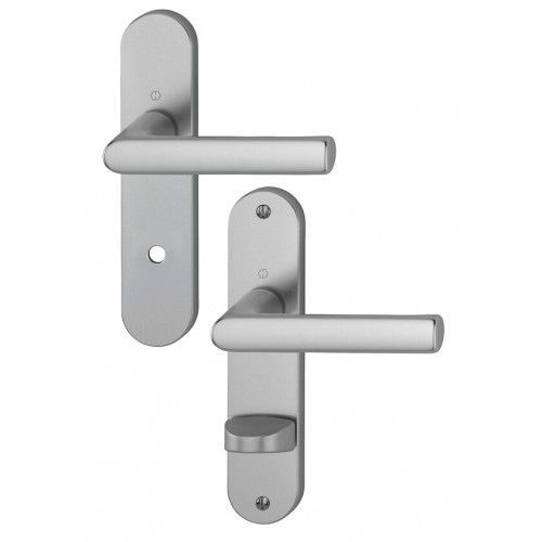 Poignées Hambourg - 165 mm - condamnation - inox HOPPE