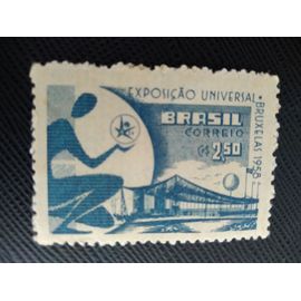 Timbre Bresil Y T 645 Exposition Internationale De Bruxelles - Pavillon Brésilien 1958 (230509 )