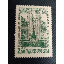 Timbre Bresil Y T 651 150e Anniversaire Du Parc Botanique De Rio De Janeiro 1958 (230509 )