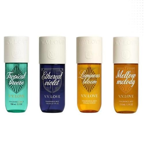VV love Pack Tropical Breeze + Ethereal Violet + Luminous Bloom + Mellow Melody Brume Parfumée pour femme