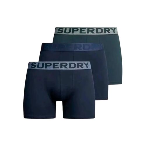 Boxer Superdry Pack X3 Essential Homme Bleu
