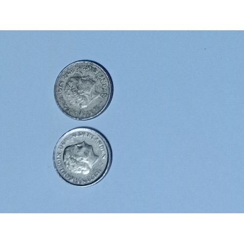 Pays-Bas Nederland Lot De 2 Pièces De 10 Cents 1970 1977
