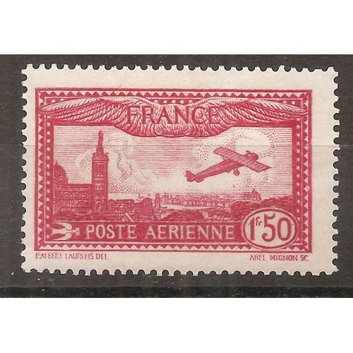 Pa 5 (1930) Poste Aérienne Marseille 1f50 Carmin N* (Cote 26e) (9870)