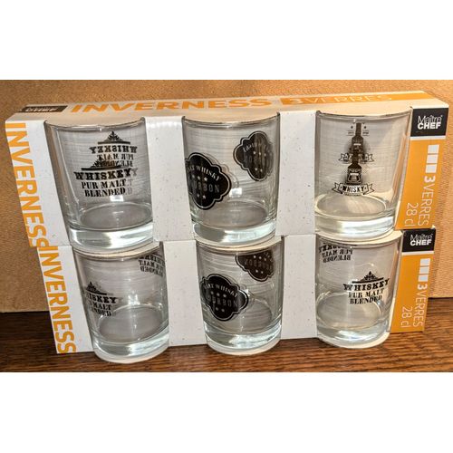 Lot De 6 Verres À Whisky Maître Chef