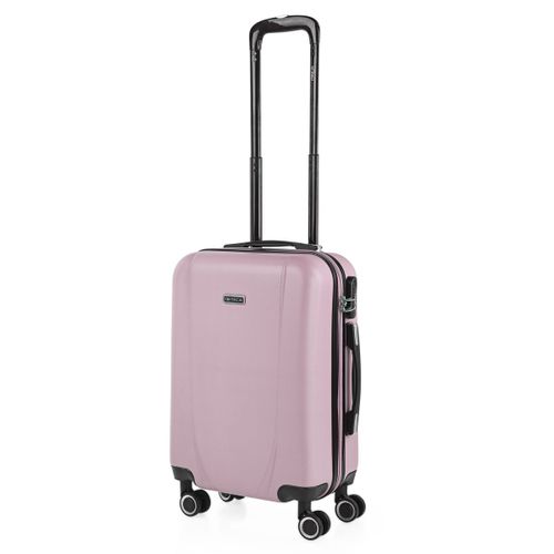 Valise Cabine Rigide Petite 4 Roues Trolley 55 Cm En ABS Texturé. Bagage À Main. Résistant Légère. Poignée 2 Anses Et Cadenas. Low Cost Ryanair. 71150
