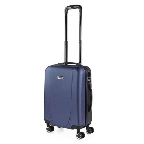 Valise Cabine Rigide Petite 4 Roues Trolley 55 Cm En ABS Texturé. Bagage À Main. Résistant Légère. Poignée 2 Anses Et Cadenas. Low Cost Ryanair. 71150