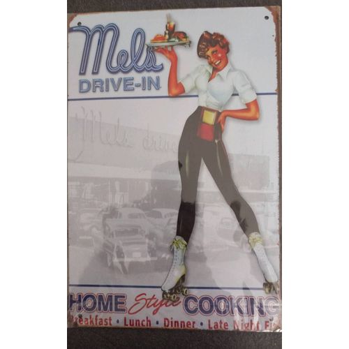 Plaque de decoration 50's