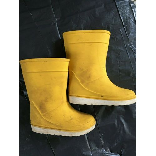 Bottes Caoutchouc Jaunes Enfant - Marque : Tribord Pointure 22/23